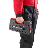 sldbox112pb Facom 21-Piece Metric 1/2 in Standard Socket Set with Ratchet, 12 point