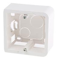 0-802-81 Legrand Mosaic White Plastic Back Box, NF, IP20, 1 Gangs