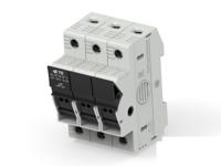 1snf100027r0000 TE Connectivity 30A Fuse Holder for 10 x 38mm Fuse, 3P, 600V