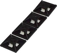 204-0249 RS PRO Self Adhesive Black Cable Tie Mount 12.5 mm x 12.5mm, 3.2mm Max. Cable Tie Width
