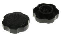 771-730 RS PRO Black Multiple Lobes Clamping Knob, M10, Unthreaded Hole