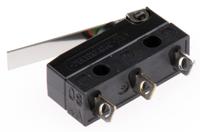 dc3c-a1lc ZF Hinge Lever Micro Switch, Solder Terminal, 100 mA @ 30 V dc, SPDT, IP6K7