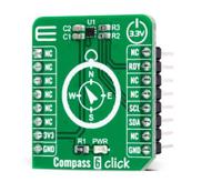 mikroe-4796 MikroElektronika Compass 6 Click 3D Magnetic Sensor Add On Board for HSCDTD008A MikroBus