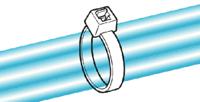 111-91210-t120re-pa66v0-wh HellermannTyton Cable Tie, 387mm x 7.6 mm, White Polyamide 6.6 (PA66), Pk-100