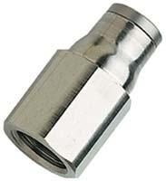 3614-08-13 Legris LF3600 Series Straight Threaded Adaptor, G 1/4 Female to Push In 8 mm, Threaded-to-Tube Connection Style