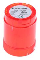 84610000 Werma 846 Series Red Steady Effect Beacon Unit, 12 → 230 V ac/dc, AC, DC, IP54