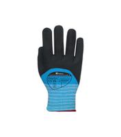 phykc-08 Polyco Healthline Polyflex Hydro KC Blue Nylon Reusable Gloves, Size 8, Nitrile Foam Coating