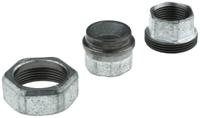 770340109 Georg Fischer Black Malleable Iron Fitting Taper Seat Union, Female BSPP 2in to Female BSPP 2in