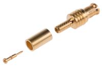 r113082000w Radiall, Plug Cable Mount MCX Connector, 50Ω, Crimp Termination, Straight Body