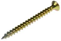 263-1971 RS PRO Pozidriv Countersunk Steel Wood Screw, Yellow Passivated, Zinc Plated, 6mm Thread, 70mm Length
