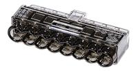 148-90041-hcpm-8-pc-bkcl HellermannTyton, HelaCon Plus Mini Wire Splice Connector 0.5 → 2.5 (Solid) mm², 1 → 2.5 (Stranded) mm²