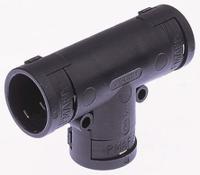 bvtd-363636gt PMA T Piece, Conduit Fitting, 40mm Nominal Size, PA 6, Black IP66 rating