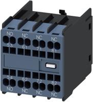 136-3690 Siemens Auxiliary Switch Block, 4 Contact, 1NO + 3NC, Snap-On, Sirius Innovation 3RH29