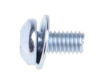 278-821 RS PRO M3 x 6mm Zinc Plated Steel Pan Head Sems Screw, Plain Washer