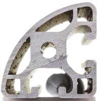 761-3338 RS PRO Silver Aluminium Profile Strut, 40 x 40 mm, 8mm Groove, 2000mm Length