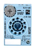 ct3-a30-l Releco CT3-A Series Plug In Timer Relay, 20 → 65V ac/dc, 0.2 → 30 min, 0.2 → 30s, 1-Function