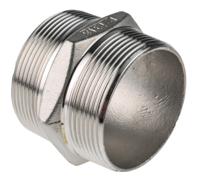499-3192 RS PRO Stainless Steel Pipe Fitting Hexagon Hexagon Nipple, Male R 2in x Male R 2in