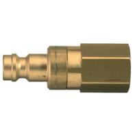 21sbiw10mpn Legris Nickel Plated Brass Female Pneumatic Quick Connect Coupling, 1/8 in Female Female Thread