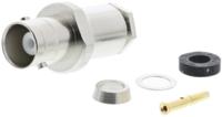 j01001a0804 Telegartner, Jack Cable Mount BNC Connector, 50Ω, Clamp Termination, Straight Body