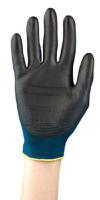 11616090 Ansell HyFlex 11-616 Blue Nylon Nylon Glove, Size 9, Polyurethane Coating