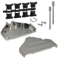 970-037-030r121 Norcomp 970 Series Zinc D Sub Backshell, 37 Way, Strain Relief