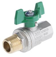 141-7728 RS PRO Brass Full Bore, 2 Way, Ball Valve, Threaded, BSPP 1/2in