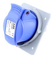 2cma170004r1000-216ram6 Amphenol Industrial, Easy & Safe IP44 Blue Panel Mount 2P + E Right Angle Industrial Power Socket, Rated At 16A, 230 V