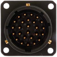 62gb-12e16-26pn Amphenol Limited, 62GB 26 Way Box Mount MIL Spec Circular Connector ReceptacleOlive, Pin Contacts,Shell Size 16,