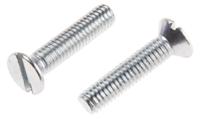 908-7384 RS PRO Slot M3.5 Countersunk Steel Machine Screws DIN 963 x 16.0mm