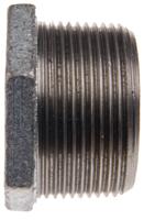 770241235 Georg Fischer Galvanised Malleable Iron Fitting, Straight Reducer Bush, Male BSPT 1-1/2in to Female BSPP 1in
