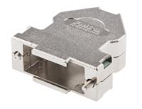fmd2-1731110096 FCT from Molex FMD Series Die Cast Zinc Angled D Sub Backshell, 15 Way, Strain Relief