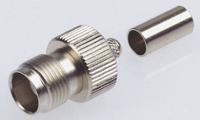 rt6121a1-nt3g-1-50 Amphenol RF, Jack Cable Mount TNC Connector, 50Ω, Crimp Termination, Straight Body