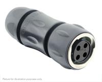 utgx6jc124s Souriau Sunbank by Eaton Circular Connector, 4 Contacts, Cable, Standard Connector, Plug, Female, IP68, IP69K, UTGX