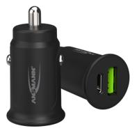 1000-0029-520 Ansmann Car Charger, 12 → 24V dc Input, 5V dc Output USB, 3A