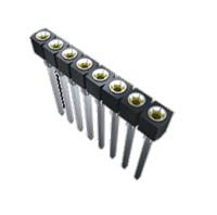 ss-101-tt-2 Samtec SS Series Straight Through Hole Mount PCB Socket, 1-Contact, 1-Row, 2.54mm Pitch, Solder Termination