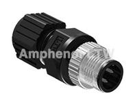 m12d-04bmma-sl8001 Amphenol Industrial Circular Connector, 4 Contacts, Cable, M12 Connector, Plug, Male, IP68, M Series