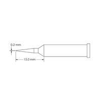 gt6-cn1502a Metcal GT6-CN1502A 0.2 x 15 mm Conical Soldering Iron Tip for use with Soldering Iron