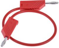 934059101 Hirschmann Test & Measurement, 32A, 30 V ac, 60V dc, Red, 250mm Lead Length