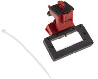 taglock-oversized-circt-brkr-lo-pk6 Brady Red 1-Lock Polypropylene Fibreglass Reinforced Nylon Circuit Breaker Switch Lockouts, 7.14mm Shackle