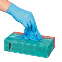 4580195-07 Honeywell Safety DEXPURE 801-95 Blue Powder-Free Nitrile Disposable Gloves, Size 7, 50Gloves per Pack