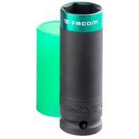 nsi22l Facom 22mm, 1/2 in Drive Impact Socket, 210 mm length