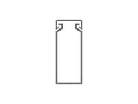 1set411010r0000 PVC Cable Trunking Accessory, 25 x 60mm