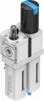 msb4-14-frc5j1m1 Festo G 1/4 FRL, Manual Drain, 40μm Filtration Size - With Pressure Gauge