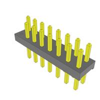 tmm-108-01-g-d-001 Samtec TMM Series Vertical Through Hole PCB Header, 50 Contact(s), 2 mm Pitch, 2 Row, Unshrouded