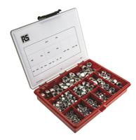278-095 RS PRO Steel Self Locking Nuts Box, 495 Pieces