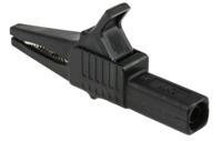 669755-21 Staubli Crocodile Clip 4 mm Connection, Brass Contact, 32A, Black