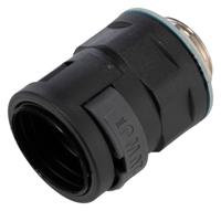 nvnv-m253-11 PMA Straight, Conduit Fitting, 23mm Nominal Size, M25, PA with metal thread, Black IP68 rating