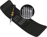05073670001 Wera Hexagon; Phillips; Slotted; Torx Interchangeable Precision Screwdriver Set, 11-Piece, ESD-Safe