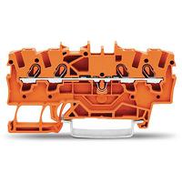2001-1402 WAGO  TOPJOB S Series Orange, 1.5mm², 1-Level, Push-In Cage Clamp Termination, ATEX, EAC Ex, IECEx