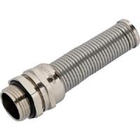 53806760 Lapp SKINTOP Series Silver Nickel Plated Brass Cable Gland, M16 Thread, 4.5mm min., 10mm max., IP68, IP69